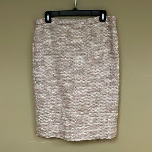 J Crew Collection | Metallic Silk Blend Pencil Skirt | Size 6